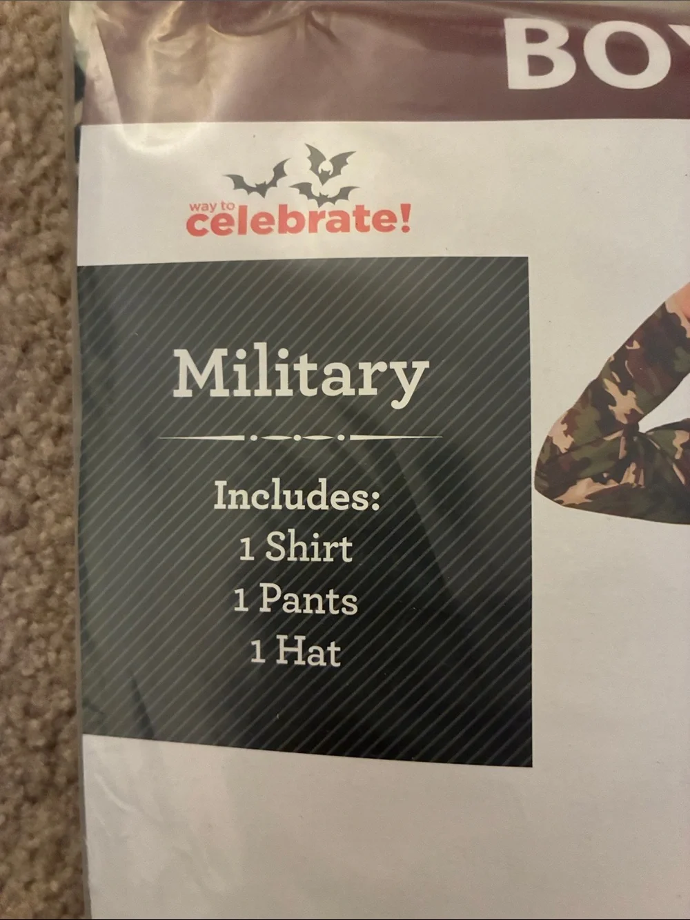 Way To Celebrate! Boys' Military Costume - Various Sizes